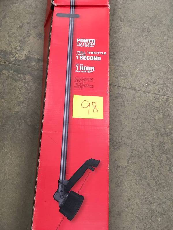 lot 98 image: Milwaukee M18 FUEL 18-Volt Lithium-ion Brushless Cordless String Trimmer (Tool Only)