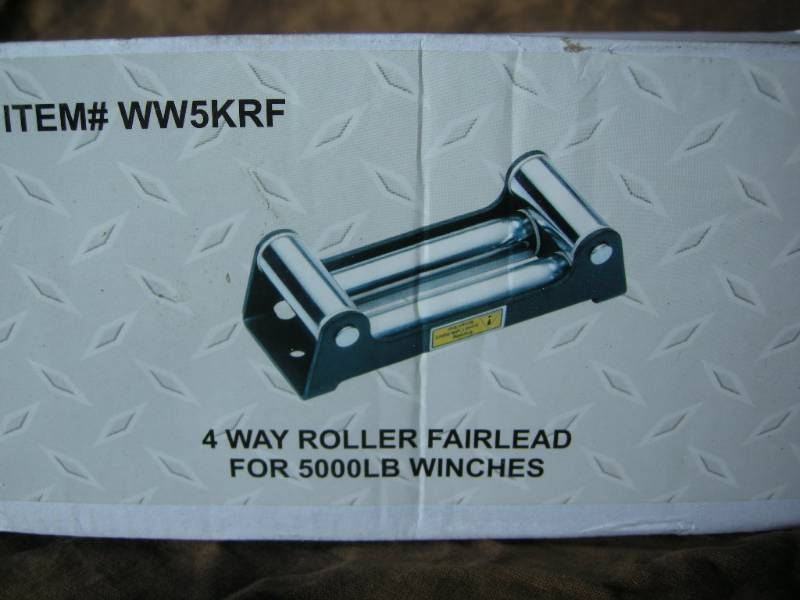 lot 7 image: Wood Power Winch 4 Way Roller Fairlead - 5000lb