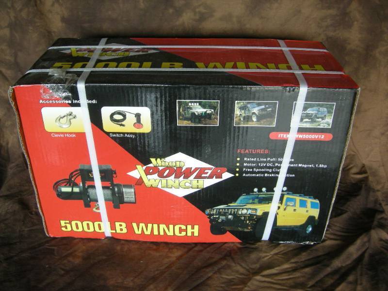 lot 6 image: 5000lb Wood Power Winch