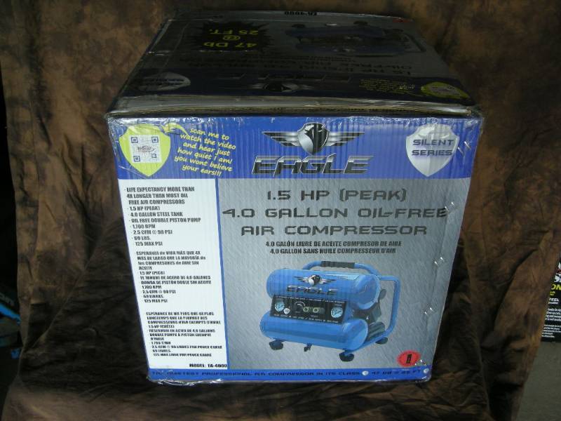 lot 9 image: Eagle Silent Series Portable Air Compressor