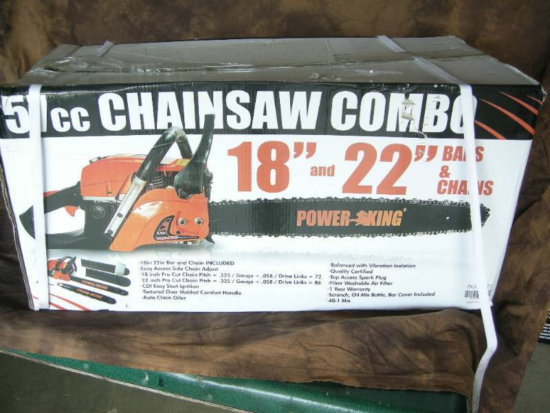 lot 18 image: Power-King Chainsaw Combo