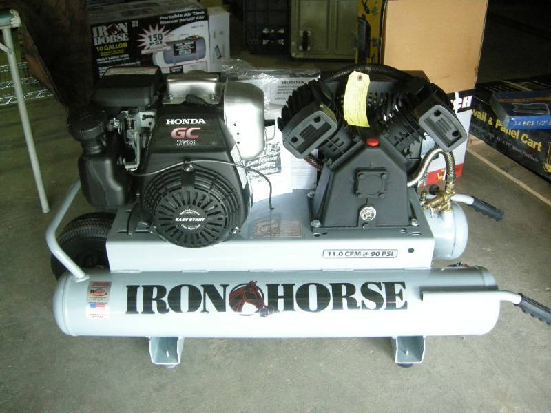 lot 27 image: Iron Horse Jobsite - Pontoon Air Compressor