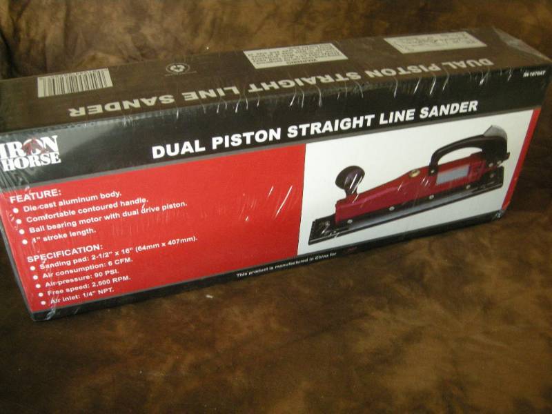 lot 30 image: Iron Horse Dual Piston Straight Line Sander