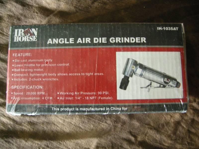 lot 42 image: Iron Horse Angle Air Die Grinder