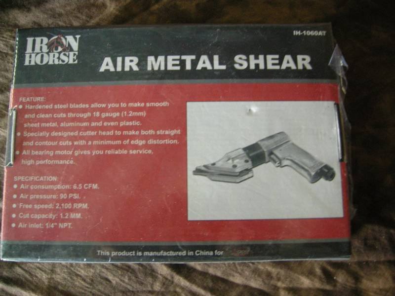 lot 44 image: Iron Horse Air Metal Shear