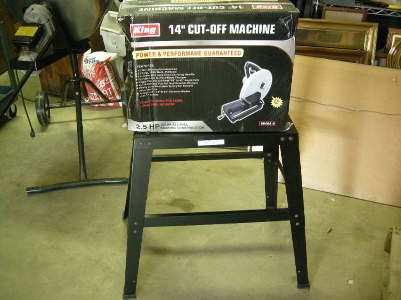 lot 117 image: King 14 Cut-off Machine and Stand
