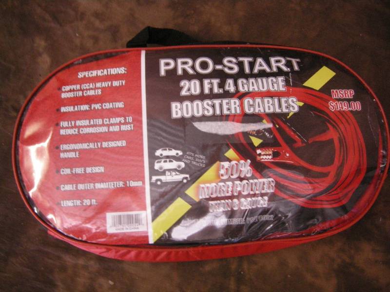 lot 145 image: Pro-Start BoosterJumper Cables