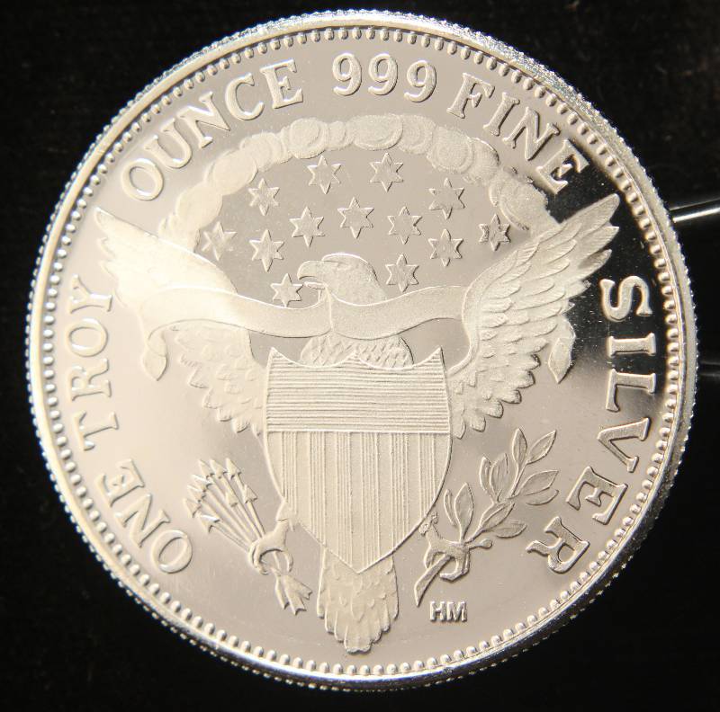 1 TROY OZ. .999 FINE SILVER 1964 KENNEDY DESIGN