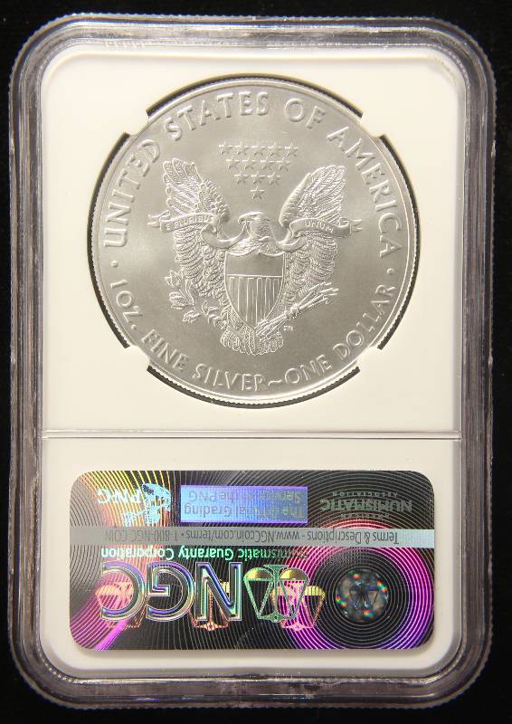 2017 AMERICAN SILVER EAGLE 1 TROY OZ. .999 FINE SILVER MS70 NGC EARLY RELEASES