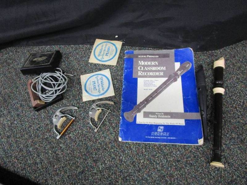 Recorders and Books, Guitar Strings, Chords, and Additional Pieces
