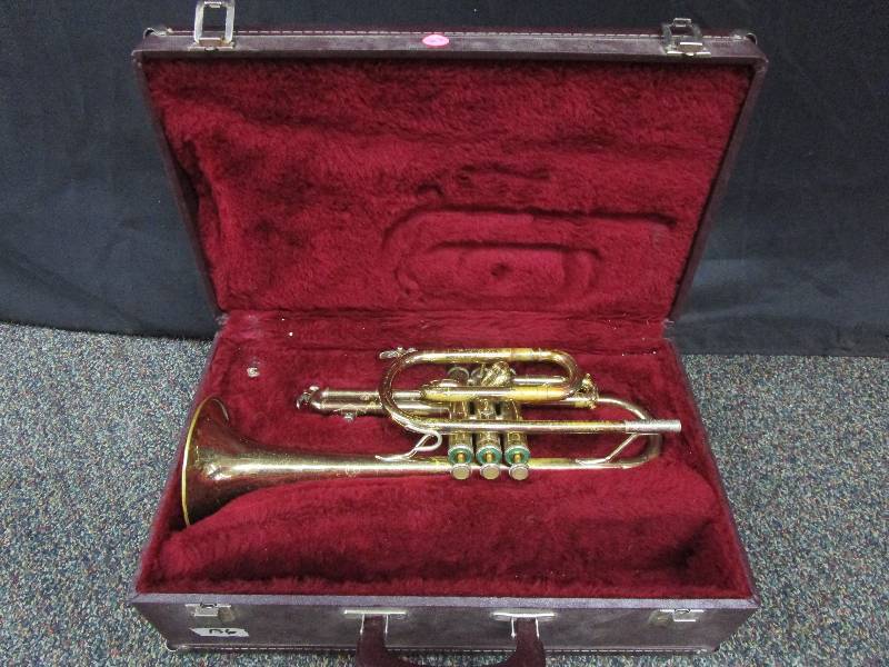 Brass Trumpet without Mouth Piece