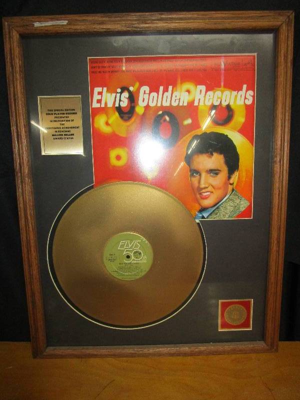 Elvis Golden Record Framed