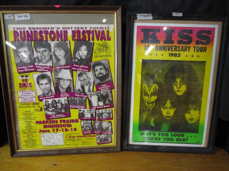 KISS and Runestone Festival Posters