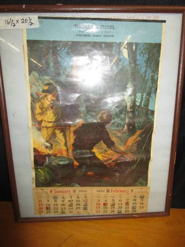 Thomas and Tisdel 1952 Calendar