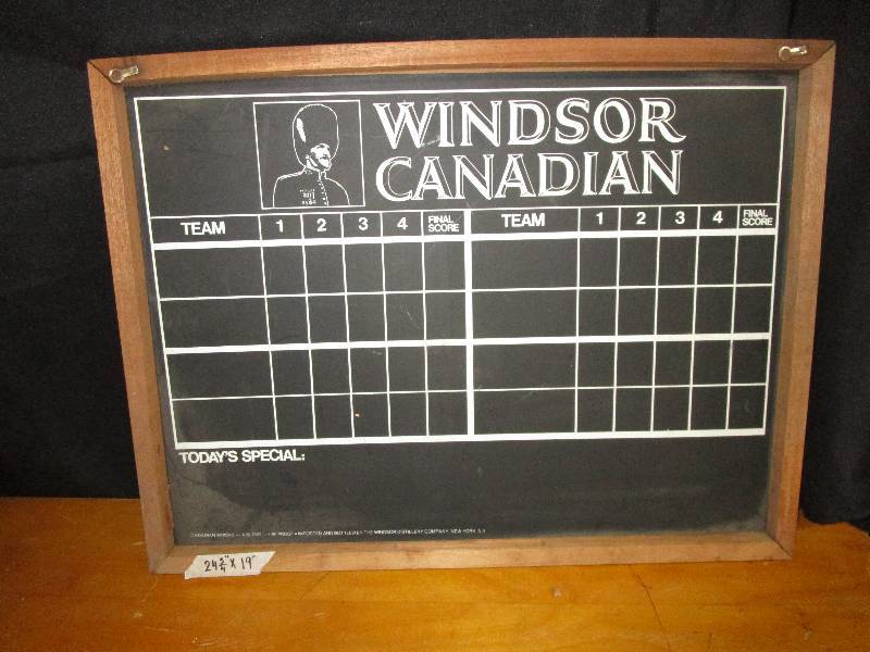 Windsor Canadian Chakboard Football and Baseball