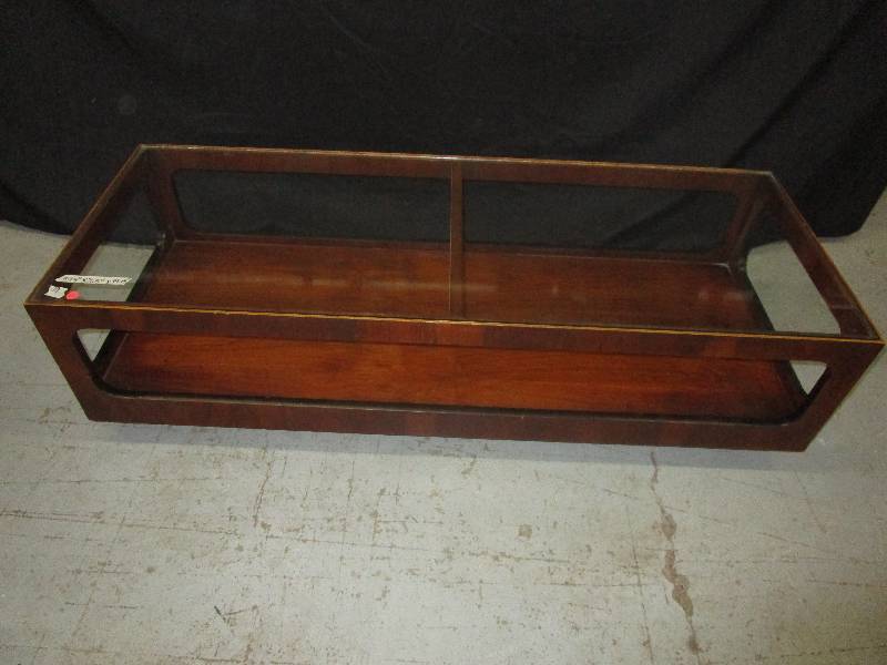 Wooden Coffee Table With Glass Top