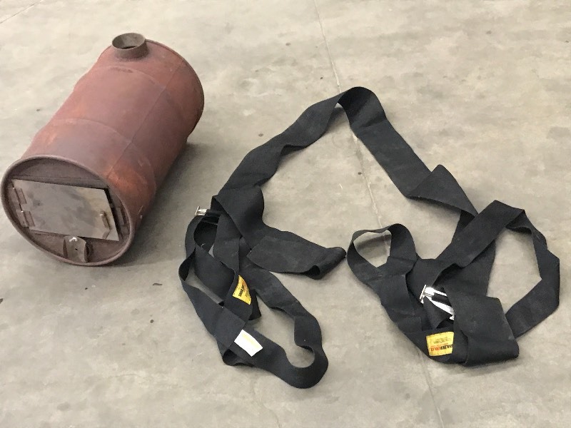 Lot Of (1) Barrel Wood Stove & (1) ...
