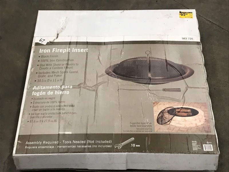 11 X34 5 Iron Firepit Insert Loretto Equipment 386 K Bid