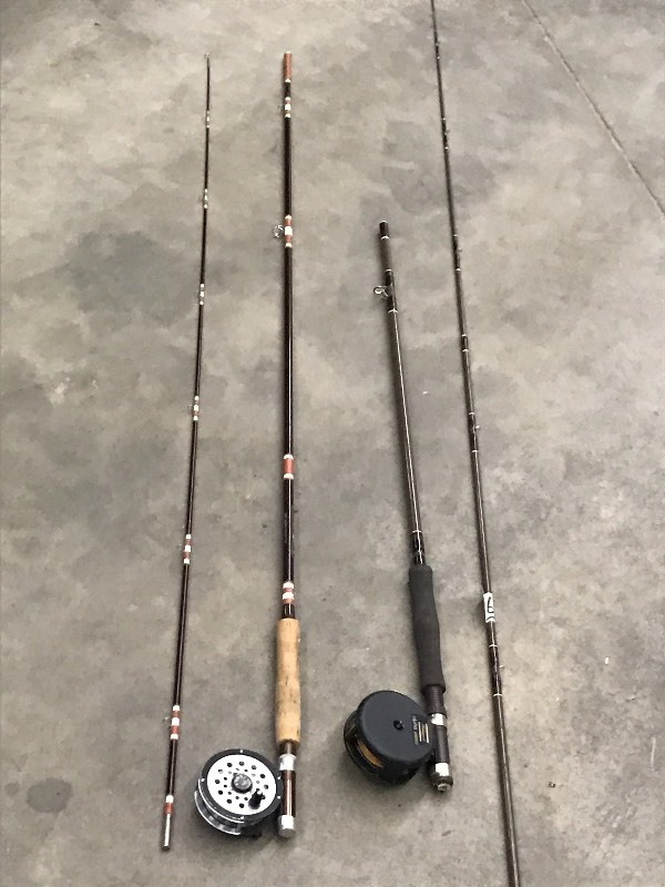 (2) Two-Piece Fly Fishing Rods With...