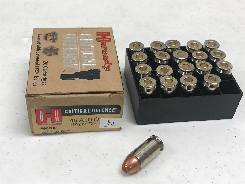 lot 6 image: (1) Box Of Hornady Critical Defense...