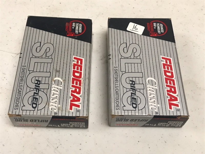 lot 16 image: (2) Boxes Of Federal 12gauge 2.75 ...