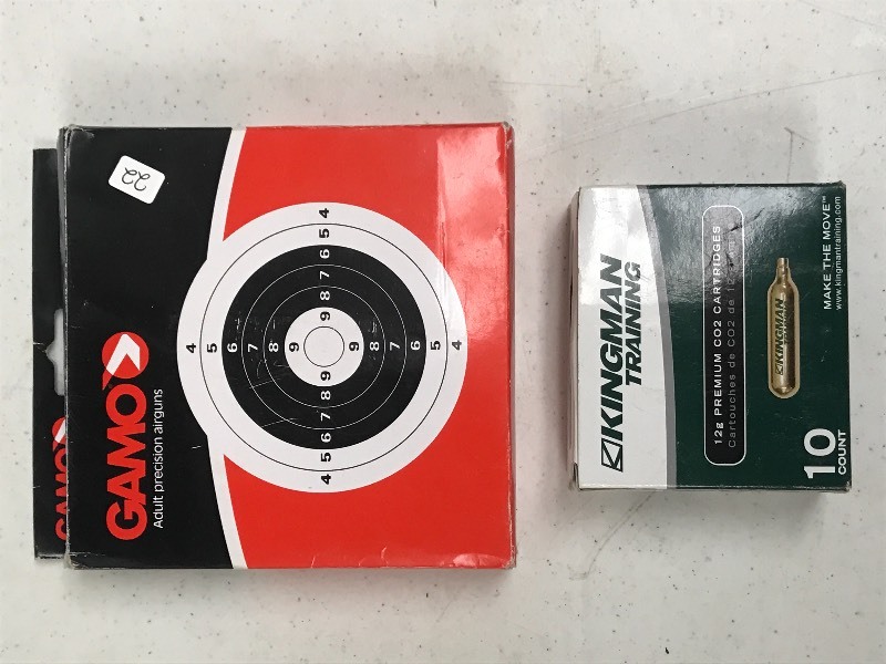 lot 22 image: (1) 10-Pack Of CO2 Cartridges & (1)...