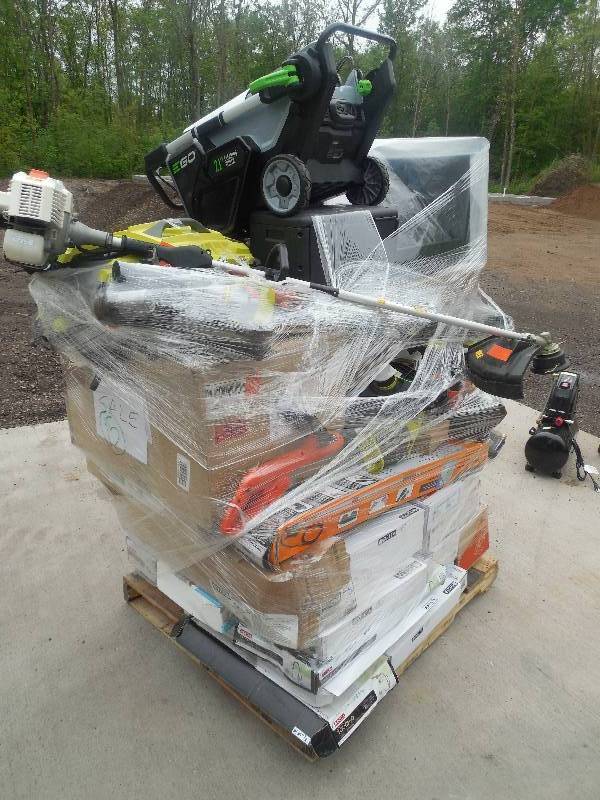 lot 15 image: PALLET LOT OF GENERAL MERCHANDISE AND TOOLS