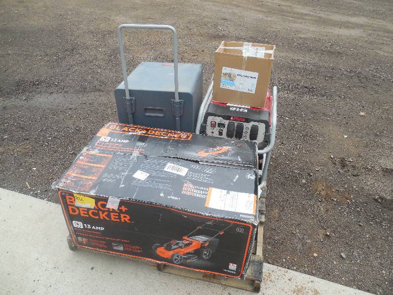 lot 19 image: PALLET LOT OF GENERAL MERCHANDISE AND TOOLS