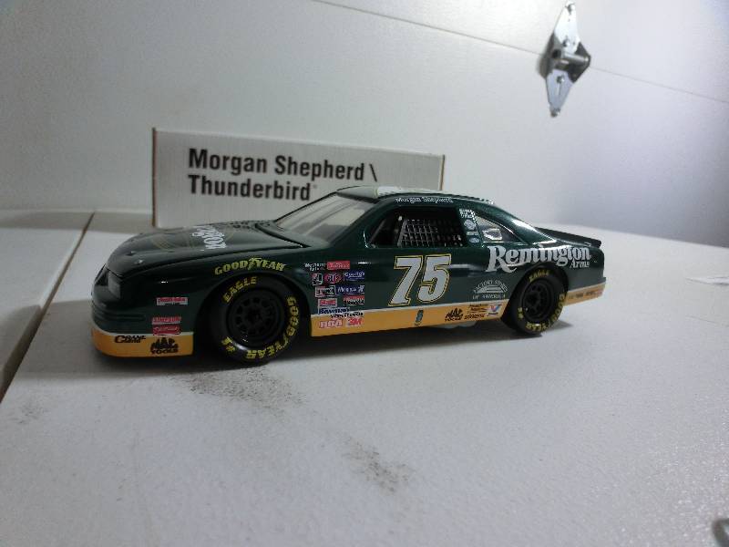 lot 18 image: Remington Morgan Shepherd Die Cast NASCAR collectible car