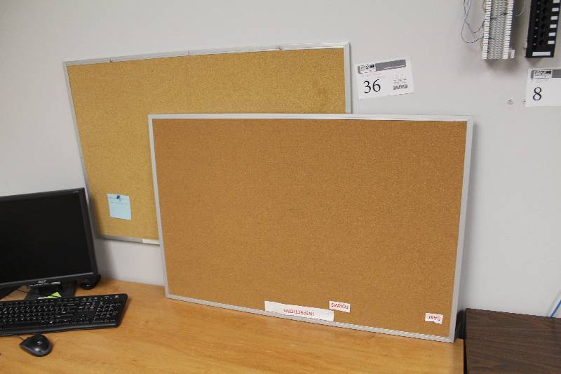 lot 36 image: Lot of (2) Corkboards