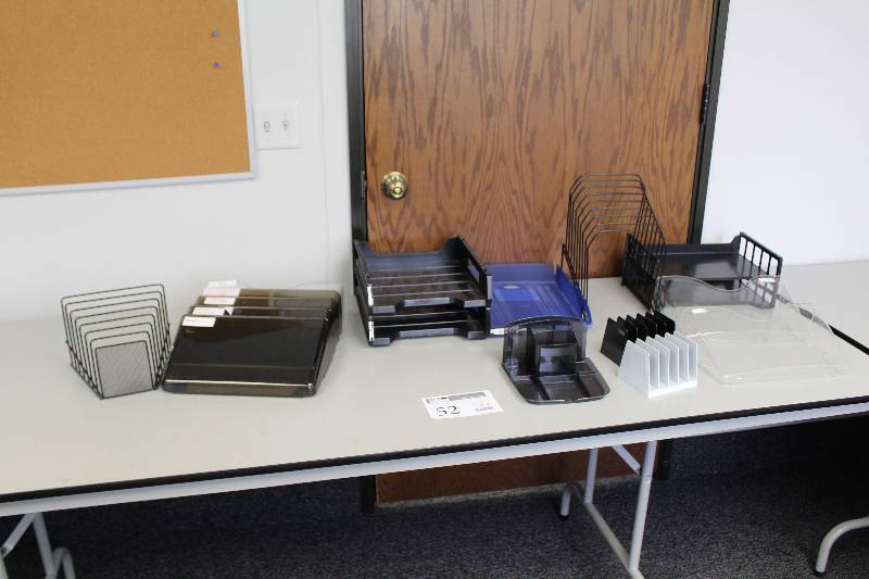 lot 52 image: Office Supplies - Paper Organizers, In-Trays