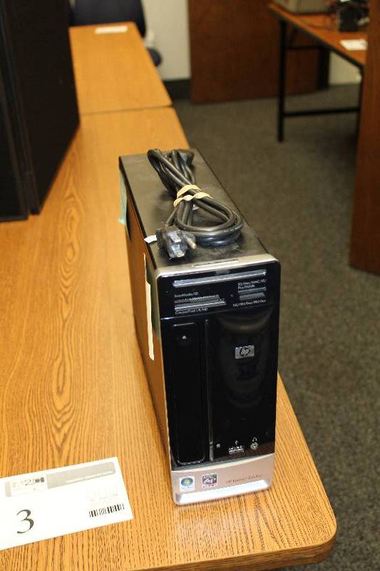 lot 3 image: HP Pavilion Slimline Computer Desktop w AMD 64 Live Processor