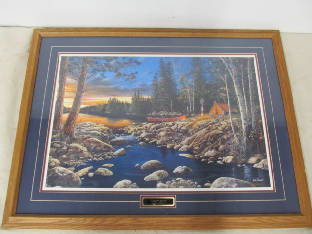lot 38 image: Framed JIM HANSEL Signed & Numbered Print - The Headwaters