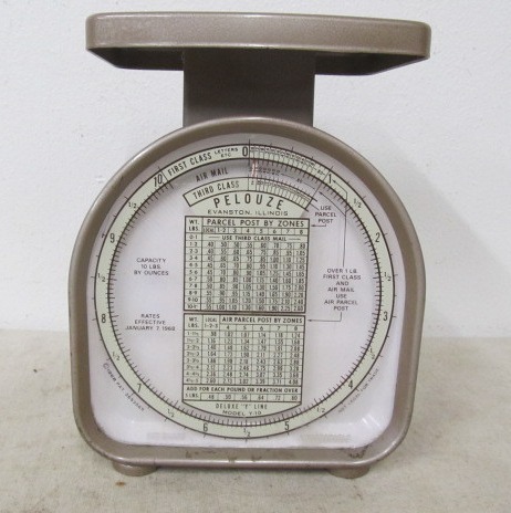 lot 48 image: Mid Century 1960s PELOUZE PostalKitchen Scale