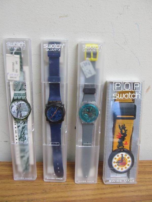 lot 129 image: 4 Vintage SWATCH Swiss Watches