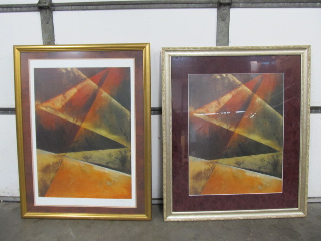 lot 83 image: 2 LARGE Matching Framed Prints