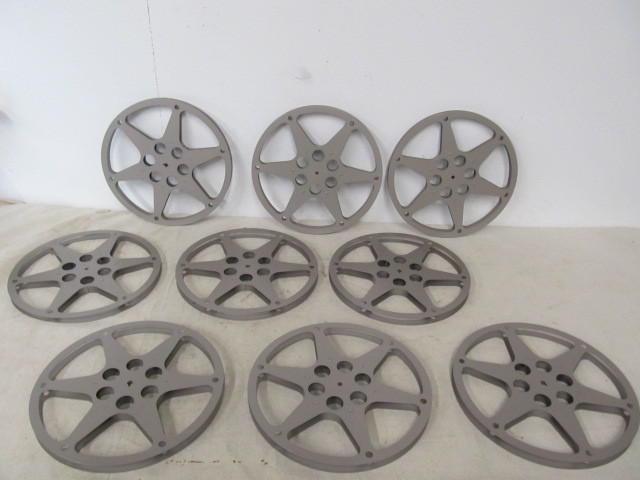 lot 156 image: Large Lot of Vintage 12 Diameter Film Reels