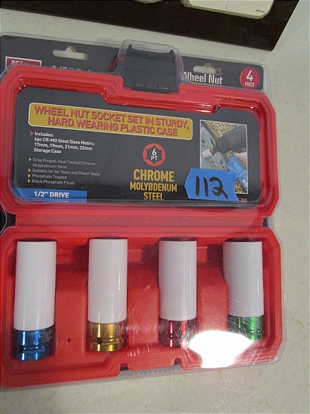 King 12 Drive Wheel Nut Socket Set