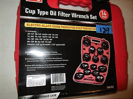 King Cup Type Oil Filter Wrench Set