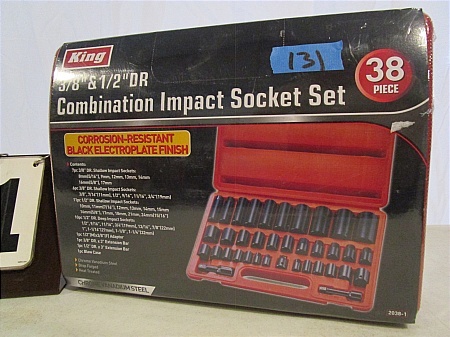 King 38 Pc Combination Impact Socket Set