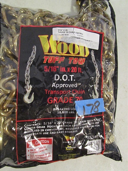 Wood Tuff Tow Transport Chain