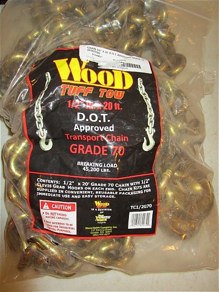 Wood Tuff Tow Transport Chain