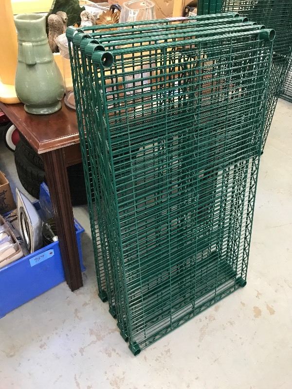lot 229 image: 41.5 NSF METRO STYLE WIRE SHELF SET