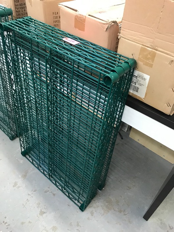 lot 231 image: 36 NSF METRO STYLE WIRE SHELF SET