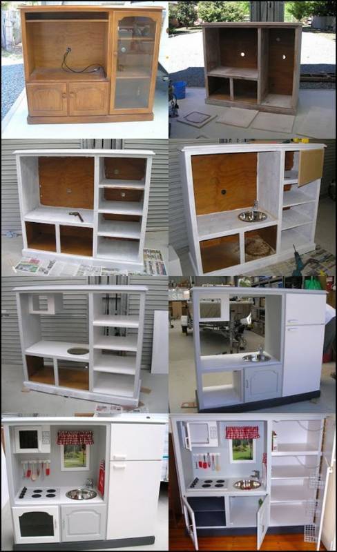 Wooden Entertainment Center