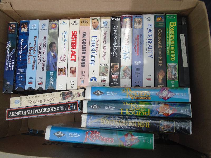 VHS player tapes