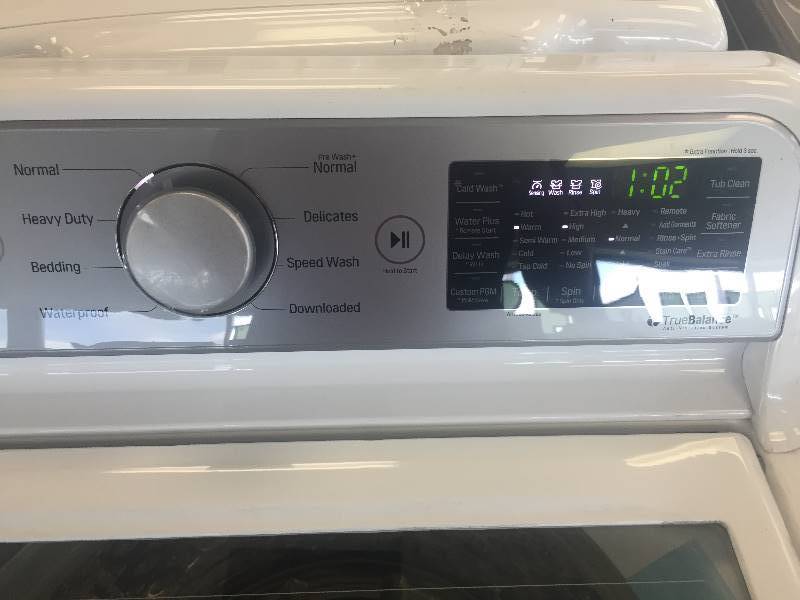 lot 11 image: NEW SCRATCH & DENT LG 5.0 cu. ft. Smart Top Load Washer with WiFi Enabled in White- MODEL#WT7200CW