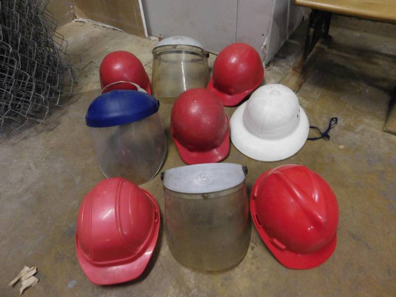 lot 36 image: Protective Hats & Face Shields