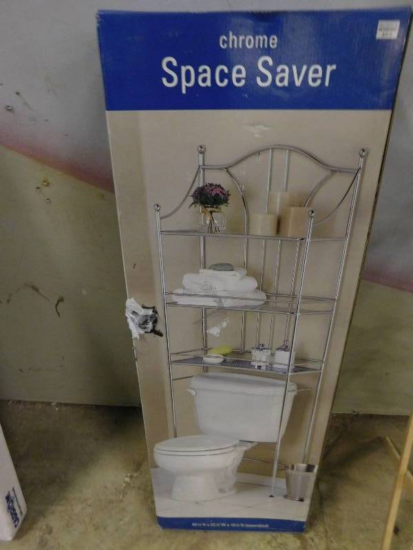 lot 43 image: Chrome Space Saver & Clothes Drying Rack