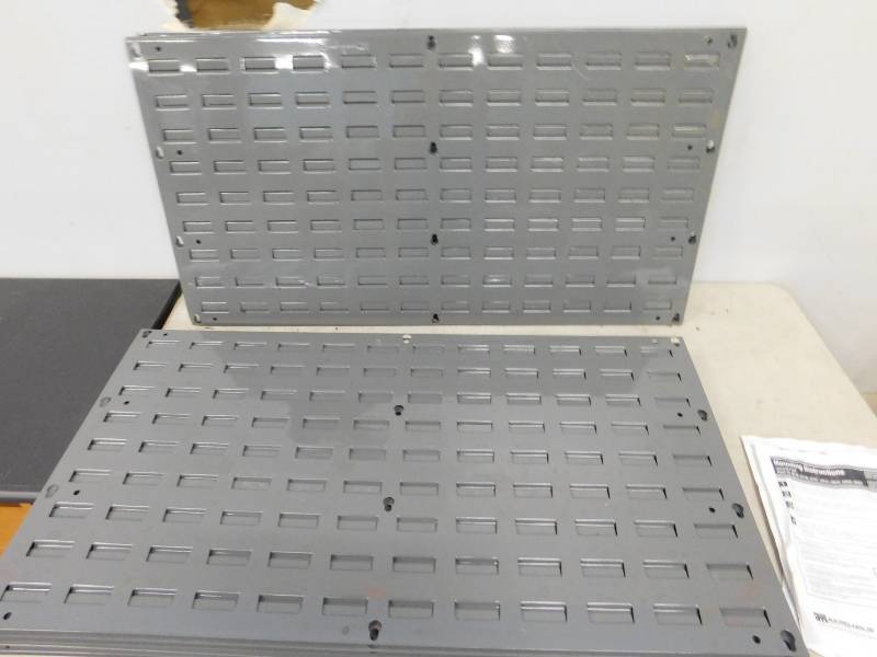lot 107 image: Akro-Mils Louvered Panels - 26 x 19